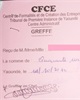 01 - Reçu de paiement des frais de création d'entreprise